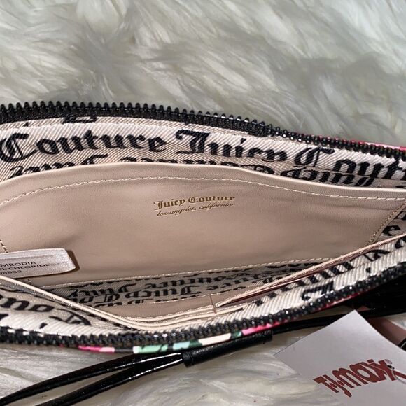 NWT Juicy Couture Pick Your Petal Floral Wristlet - Picture 11 of 12
